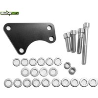 BIKINGBOY Brake Caliper Mount Adapter Converts Big Twin 00-up to 84-99 Chopper Touring Softail Fatboy 3 1/2" to 2 3/4" On-Center