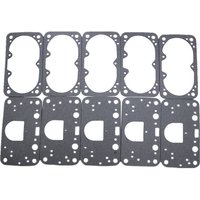 5 Pcs Float Bowl and Metering Block Gaskets for Holley QFT AED 390-1050 Double Pumper 2 Circuit Carburetors