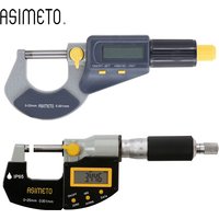 Germany ASIMETO IP65 Digital Outside Micrometers Measuring Range 0-25mm/0-1inch Resolution 0.001mm/.00005inch 105-01-4