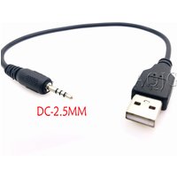 Support Car MP3 2.5mm Male Jack Plug to USB 2.0 A Male Aux Audio Data Cord Cable 20cm