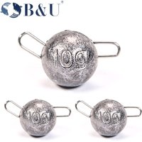 B&U Weight Sinker Fishing Accesories Swing Jig Head Bullet Weights Fishing Cheburashka Soft Lure Group 2g-12g Hook Aggravated