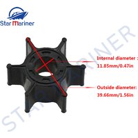 6G1-44352-01-00 Water Pump Impeller For Yamaha 2 Stroke 6HP 8HP Boat Engine 6G1-44352 6G1-44352-00 Sierra-18-3066