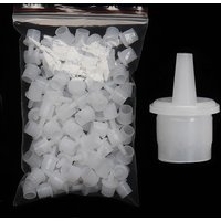 20Pcs Eyelash Glue Bottle Plug Adhesive Cup Nozzle Adhesive Holder Stopper Individual Eyelashes False Lash Extension Tools
