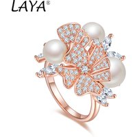 925 Sterling Silver Fashion New Style High Quality ZirconiumLily of the Valley Flower Rings Women's Wedding Party Luxury Jewelry