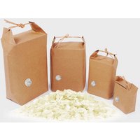 100Pcs Rice Paper Packaging/Tea Packaging Cardboard Paper Bag/Weddings Kraft Paper bag Food Storage Standing Paper Packing Bag