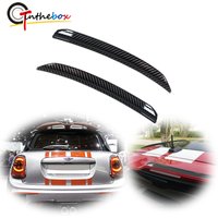 For 2014-up MINI COOPER F55 F56 S / JCW Sport Red/Carbon Fiber Rear Wing Trim Spoiler Extension Lip Fins Auto Accessories image 4