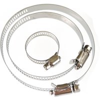 4pcs Clips Clamps 25mm 60mm 75mm For Air Diesel Parking Heater Stainless Steel Exhaust Pipe Tube Gas Vent Hose For Car Heater