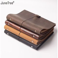 Classic Leather Rings Binder Notebook A5 Personal Genuine Leather Cover Journal Diary Sketchbook Planner Stationery
