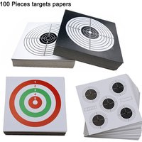 100PCS Tactical Target Papers 14x14cm Squre Target for Airsoft Gun Pistol Rifle Shooting Practice Hunting Accessories