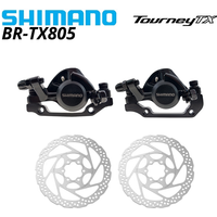 Shimano TOURNEY TX BR-TX805 Mechanical Disc Brake Calipers Resin Pads TX805 Caliper G3 HS1 RT56 RT54 RT30 RT26 Rotor 160mm