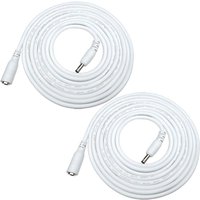 5m dc 3.5*1.35mm Male to Female Jack DC 5V Plug Extension Cord for DC Power Adapter, CCTV Security Camera etc., 2pcs 5m/16.4Feet