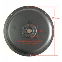 AliExpress NONE 1000W 1500W 2000W MTB Hub Motor Disc Brake Cover Gearless Hub Direct Drive Engine Back Cover Case Alloy Material