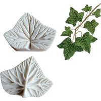 M364 Lvy Leaf Petal Flower Veiners Silicone Molds Fondant Sugarcraft Gumpaste Resin Clay Water Paper Cake Decorating Tools