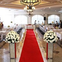Blue Wedding Decor Banquet Ceremony Event Wedding Aisle Runner Anti-slip White Carpet Custom Length Wedding Carpet Aisle Runner