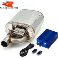 Silencieux d'échappement électrique en acier inoxydable, 2 ", 2.5", 3 pouces, avec Valve de décharge, découpe, ensemble de télécommande ou contrôle OBD