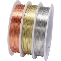 1 Rolle robuster Kupferdraht aus Goldlegierung, Durchmesser 0,2 0,3 0,4 0,5 0,6 0,7 0,8 1 mm Gewinde, Metallschnurdraht für DIY-Perlen, Schmuckherstellung