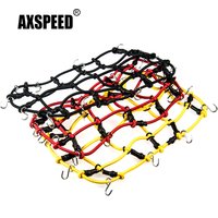 AXSPEED Roof Rack Storage Elastic Rubber Rope Luggage Rack Net for Axial SCX10 TRX4 Tamiya 1/10 RC Car Truck