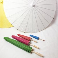 1pc Small Oil Paper Umbrella Kindergarten DIY Handmade Painting Color Decoration Craft Umbrella Dance Umbrella Shooting Props