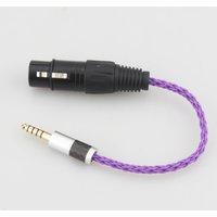 New HIFI Carbon Fiber 4.4mm Balanced Male to 4-Pin XLR Balanced Female Audio Adapter Cable 4.4mm to XLR Connector Cable