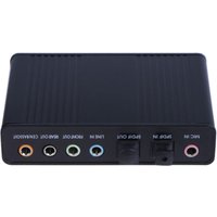 External Sound Card USB 7 Channel 5.1 External Audio Music Sound Card Soundcard For Laptop PC with Driver CD + USB Cabler