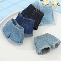2022 Newest Multi Style Denim 11.5"Jeans Bottoms Shorts For Doll Clothes Outfits Short Pants For Blythe 1/6 Dolls Accessories