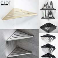 ELLEN étagères d'angle de salle de bain or Nickel brossé étagère murale en acier inoxydable rangement de douche accessoires de salle de bain étagères EL42