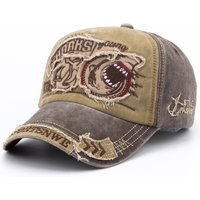 CNTANG Men Baseball Cap Cotton Fashion Shark Embroidery Casual Visor Hat For Women Snapback Brand Hip Hop Caps Unisex Gorras
