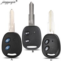 jingyuqin for Chevrolet LOVA Sail Epica Lechi Spark Remote Key 2 Buttons Uncut Brass Blade Blank Key Shell Replacement
