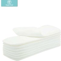 Drop shipping! happyflute Washable reuseable Baby Cloth Diapers Nappy inserts microfiber 3 layers