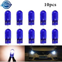 10pcs T10 W5W 194 W5W Natural Blue Glass White light Halogen Xexon Light Bulbs 12V 5W Replacement Bulbs License Plate lights