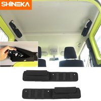 SHINEKA – sac de rangement noir pour poignée de toit de voiture, sac de rangement pour lunettes de soleil, accessoires pour Suzuki Jimny 2010 – 2024
