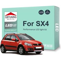 9Pcs LED Interior Light Bulb Kit For Suzuki SX4 2007-2011 2012 2013 2014 Canbus Dome License Plate Indoor Lamp Car Accessories