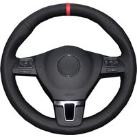 Handnähen Auto Lenkrad Abdeckung Wrap Rot Marker Für Volkswagen VW Transporter Caravelle Multivan T5 2009 2010-2014 2015