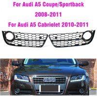 Car Front Bumper Fog Light Lamp Grille Grill Cover Mesh Honeycomb Hex For Audi A5 Coupe/Sportback 2008-2011 Cabriolet 2010-2011