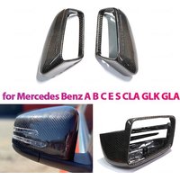 For Mercedes Carbon Mirror W204 W207 W212 W176 W218 W221 Carbon caps for Mercedes A C CLS E CLA Class Carbon Fiber Mirror Cover