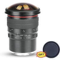 Meike 8mm f3.5 Fisheye Lens for Nikon F /Canon EF /SONY E Mount DSLR Camera with APS-C/Full Frame