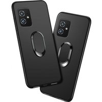 Cover For Asus ZenFone 8 ZS590KS 8GB 128GB Case 5.92 Inch Red Blue Black Classic Finger Ring 360 Degree Rotation Soft Silicone