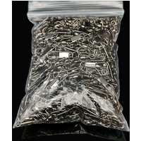 50pcs Winter Ice Fishing Goods Swivel Fishing Connector Pin Bearing Rolling Swivel Snap Fastlock Clips Fishhook Lure TacklePesca