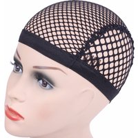 Hairnets With 3 Clips Mesh Weaving Black Wig Hair Net Making Caps Weaving Wig Cap