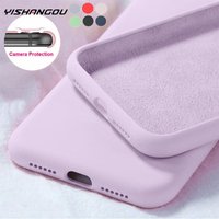 Liquid Silicone Soft Case For Samsung Galaxy S23 FE S25 Edge S24 Ultra A57 A37 A56 A17 A16 A36 A54 A55 A15 5G TPU Phone Cover