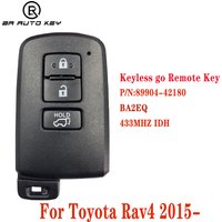 3Buttons Smart Car Key For Toyota Rav4 2015-2019 Smart Key BA2EQ P1 88 DST-AES Chip 433MHz 89904-42180 89904-42321 Keyless Go