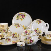 Jingdezhen ceramic bone china tableware dishes bowl plate soup spoon Western steak plate with DIY tableware