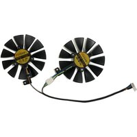 2Pcs/Set FDC10U12S9-C T129215SH 4Pin GPU Card Cooler Fan For ASUS RTX 2080ti Dual OC As Replacement