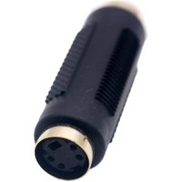 S-Video S-VHS Mini Din 4 PIN Female to Female Gender Change Coupler Extension Connector Composite Video Cable Adapter for DVD