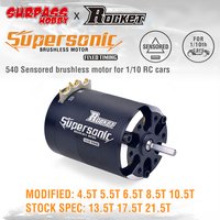 Rocket Supersonic 540 4.5T 5.5T 6.5T 8.5T 10.5T 13.5T 17.5T 21.5T Sensored Brushless Motor for Modified Spec Stock 1/10 RC Car