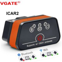2026 Icar2 Vgate V2.1 OBD2 Scanner Bluetooth Wifi Automotive Diagnostic Scanner Tool OBD II Code Reader for Android/PC/IOS