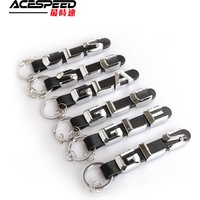Car Keychain Letter keychain For Mercedes Benz SLK GLK CLS GLC GLA 3D Metal Leather Strap Key Ring