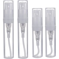 200Pcs 2/3/5/8/10ml Mini Refillable Bottle Protable Plastic Spray Perfume Bottle Atomizer Cosmetics Container with Syring