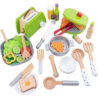DIY Holz Küche Spielzeug Pretend Spielen Simulation Modell Set Kaffeemaschine Kochen Pädagogisches Spielzeug Geschenk Für Kinder Kinder Mädchen