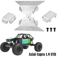 Chassis Edelstahl Unterfahrschutz Rüstung Vorder- und Hinterachse Differentialschutz für 1/10 RC Crawler Axial Capra 1.9 UTB AXI03004
